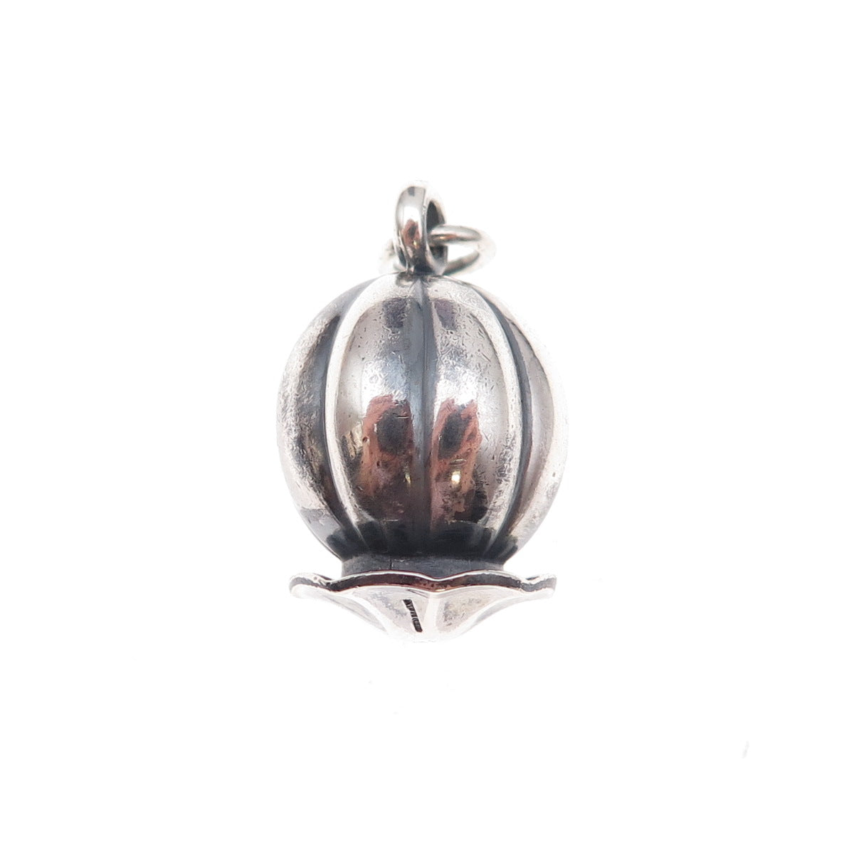 Georg Jensen 925 Sterling Silver Vintage Denmark Air Balloon 3D Charm Pendant