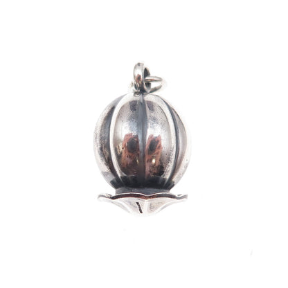 Georg Jensen 925 Sterling Silver Vintage Denmark Air Balloon 3D Charm Pendant