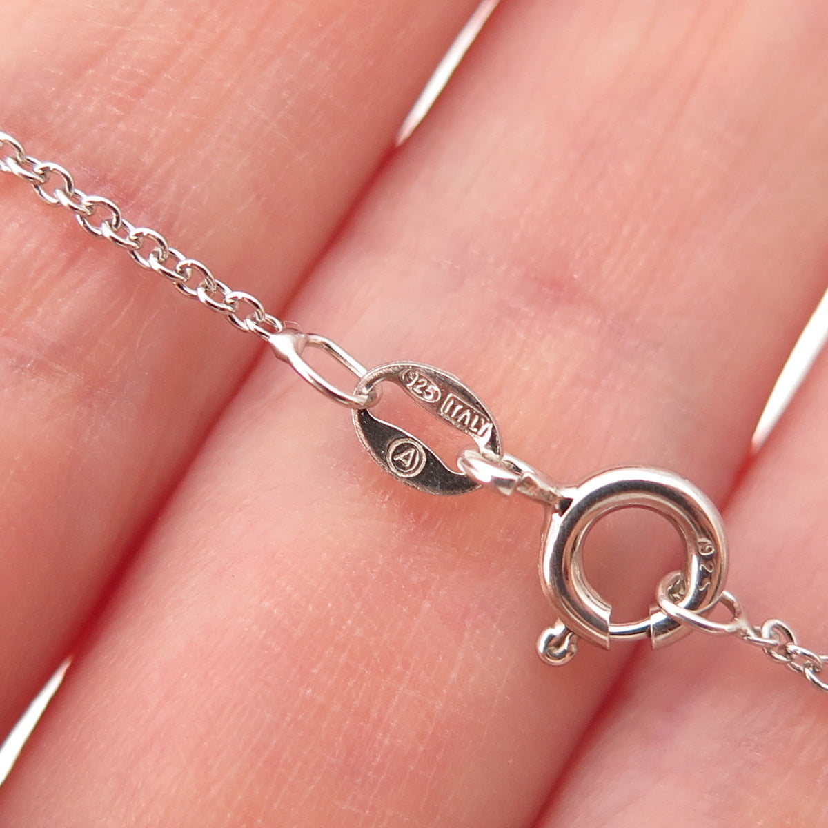 Chuck Clemency 925 Sterling Silver Real Tanzanite White Topaz Chain Necklace 18"