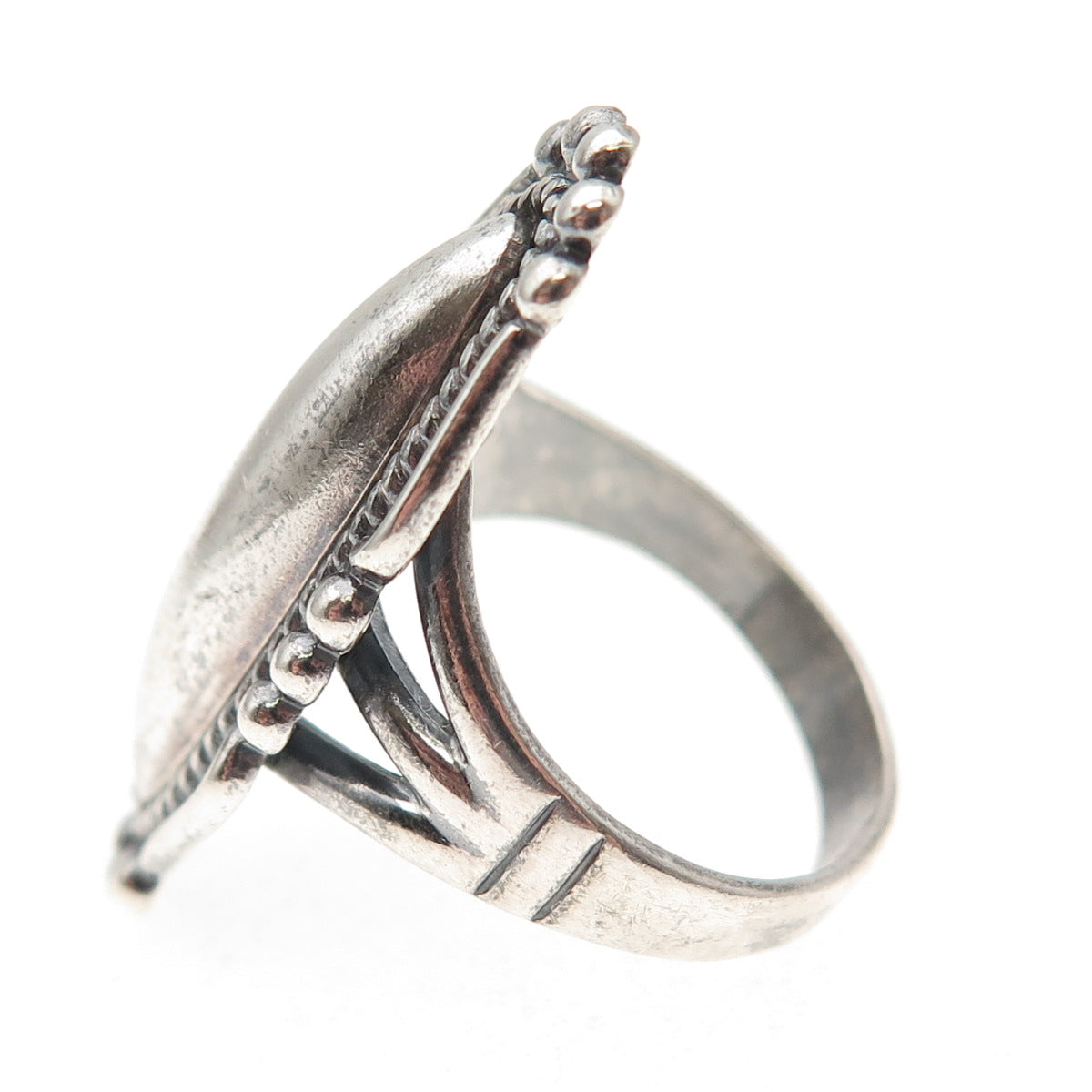 Bell Trading Post Old Pawn Sterling Silver Vintage Southwestern Ring Size 7.5