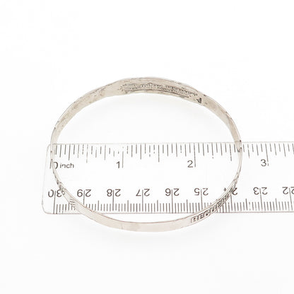 GORHAM Sterling Silver Antique 1893 World's Fair Chicago Bangle Bracelet 7.5"