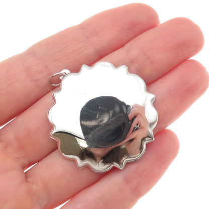 925 Sterling Silver Vintage Prayer Hands Religious Charm Pendant