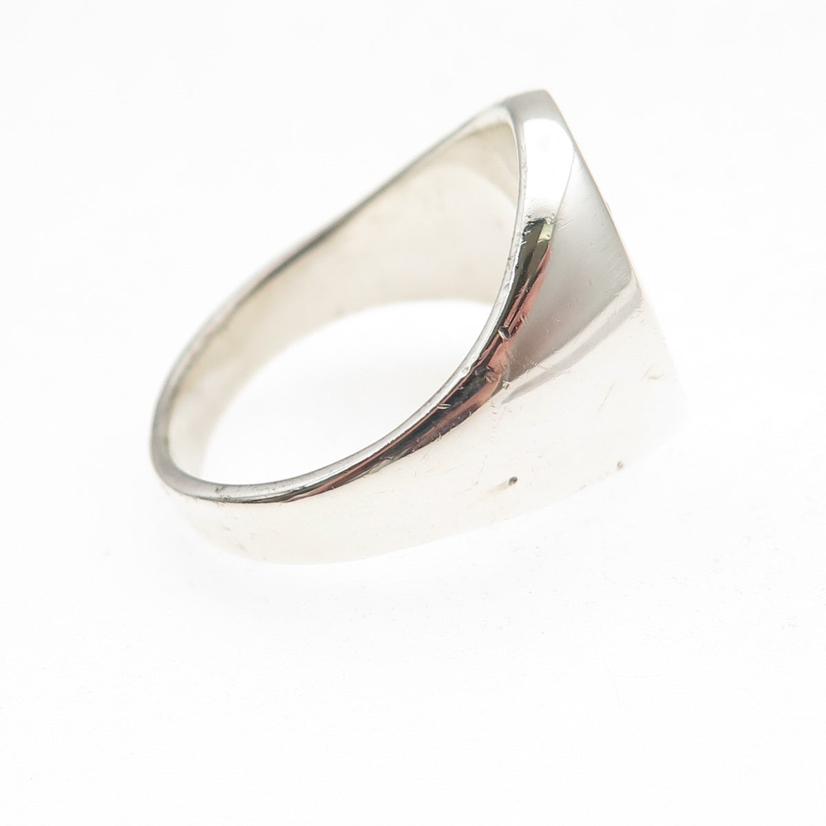 B.A. Ballou 925 Sterling Silver 14K Rose Gold Vintage Signet Ring Size 10