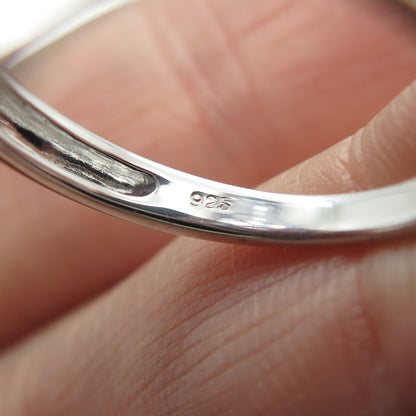 DSMK 925 Sterling Silver Marquise-Cut Tanzanite Gem Statement Ring Size 7.25