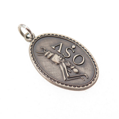 925 Sterling Silver Vintage Old Sturbridge Village Grasshopper Charm Pendant