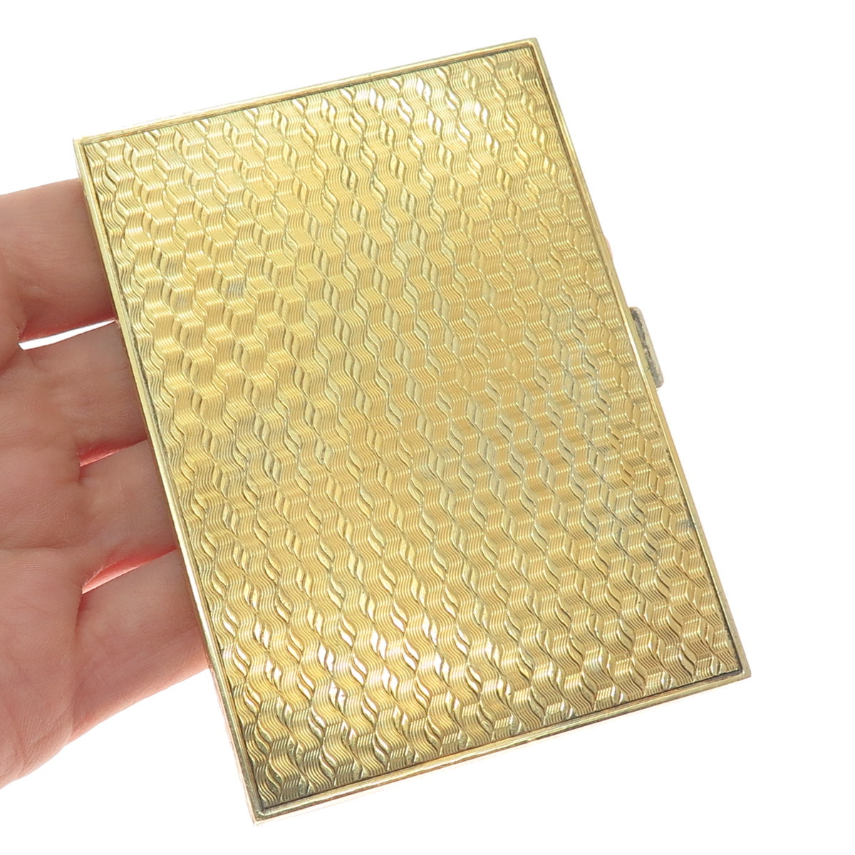 TIFFANY & CO. 925 Sterling Silver Gold Filled Vintage Italy Card Case Holder