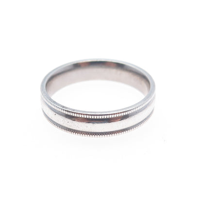 925 Sterling Silver Vintage Band Ring Size 9.75