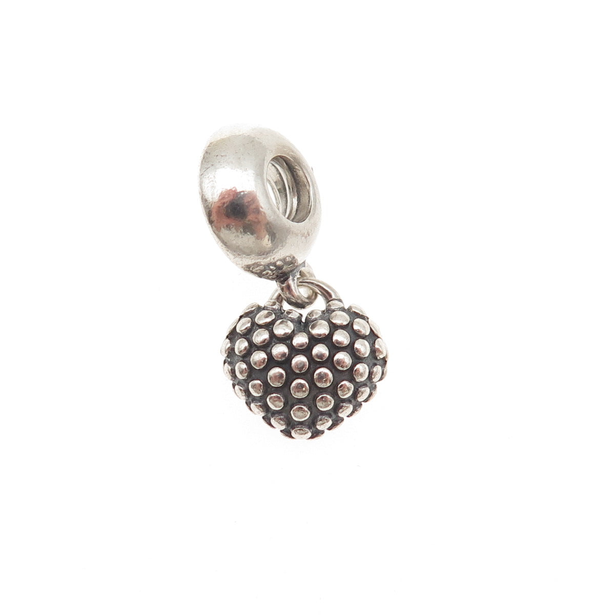 PANDORA Sterling Silver Enamel You & Me Piece of My Heart Mother Dangle Charm
