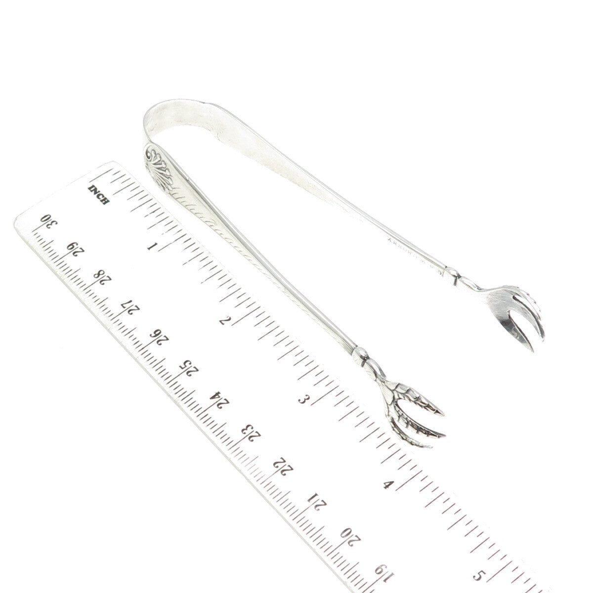 TOWLE 925 Sterling Silver Antique Victorian 1889-1890 Shell Sugar Tongs