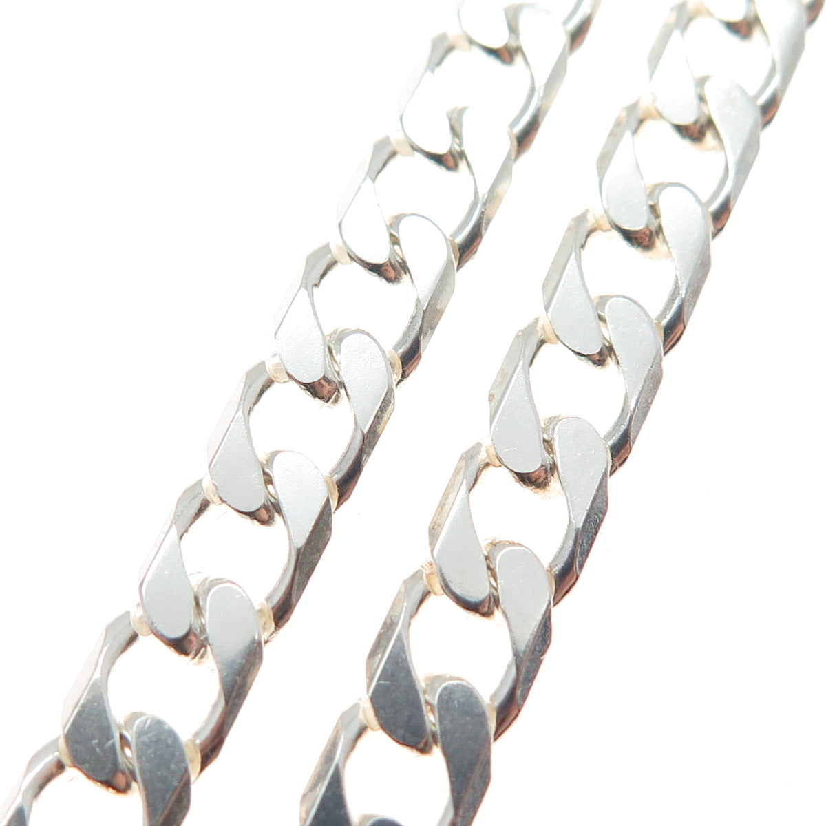 925 Sterling Silver Vintage Curb Chain Necklace 20"
