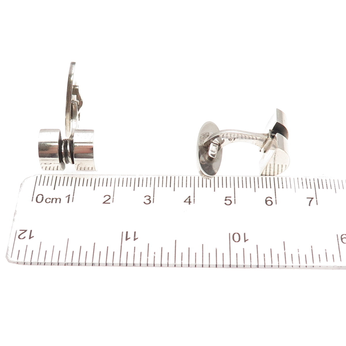 Georg Jensen 925S Sterling Silver Vintage Denmark Modernist Cufflinks #67