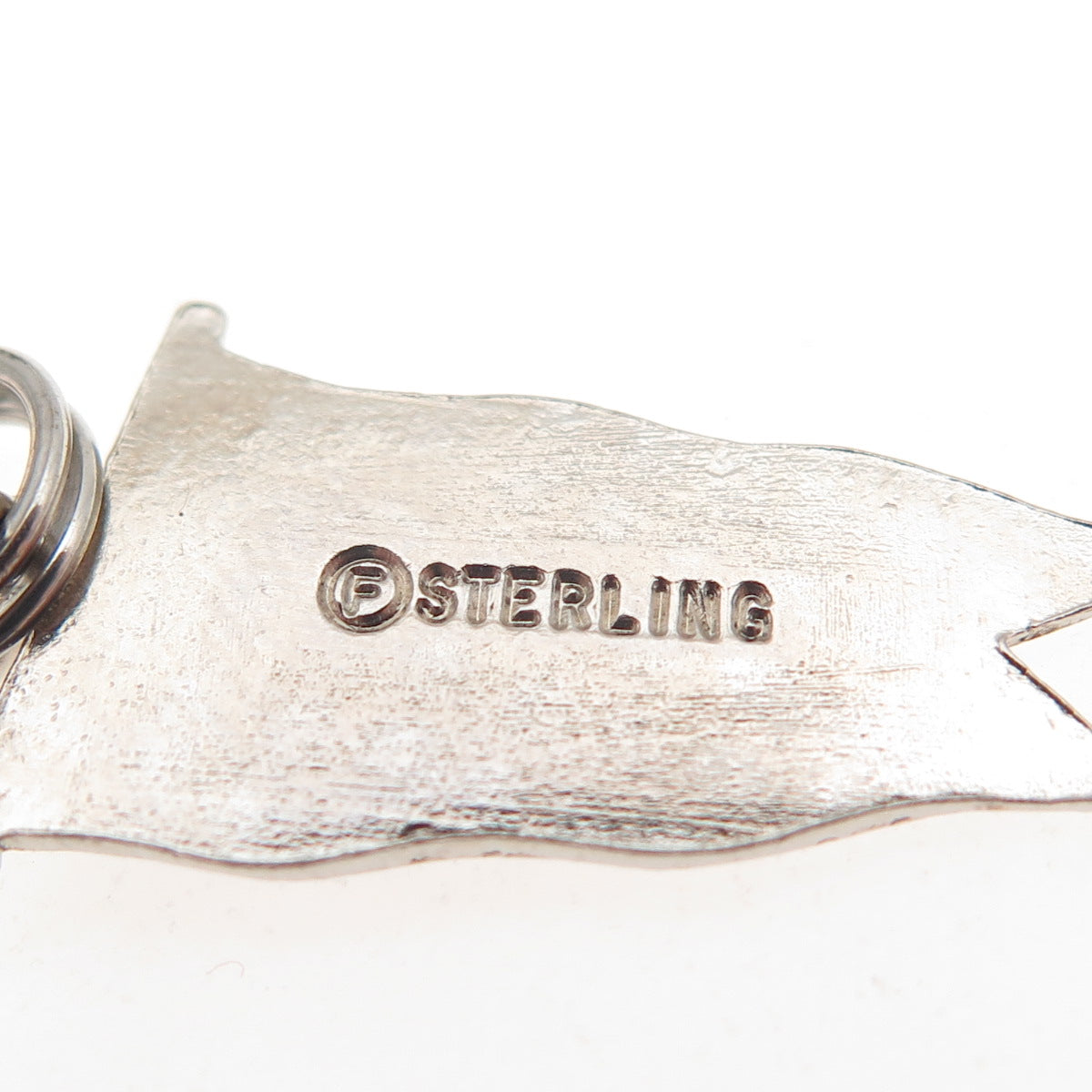 FRENCH & FRANKLIN 925 Sterling Vintage Enamel Ohio State Fair Mini Charm Pendant