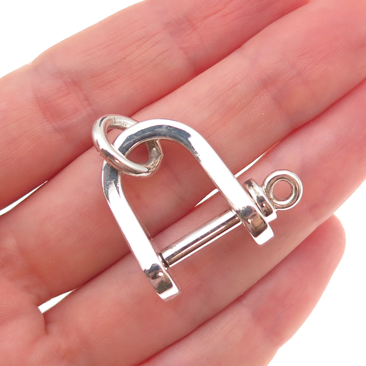Tiffany & Co. 925 Sterling Silver Vintage Horseshoe Key Chain Ring