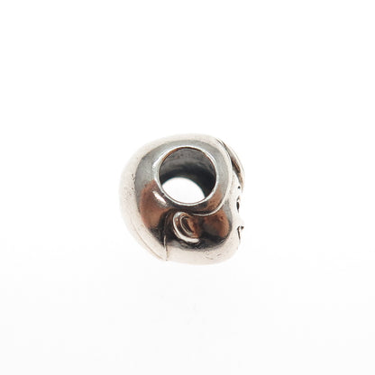 Reflection Beads 925 Sterling Silver Little Boy's Head Slide Bead Charm