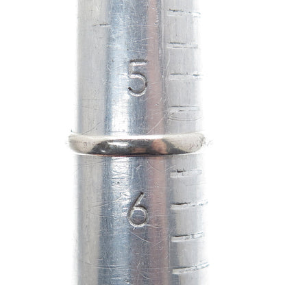 925 Sterling Silver Vintage Southwestern Turquoise Inlay Oxidized Ring Size 5.5