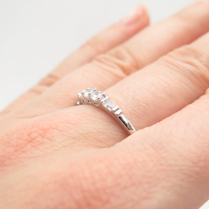 925 Sterling Silver C Z Ring Size 10.25