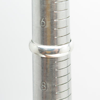 925 Sterling Silver Classic Wedding Band Ring Size 7.25