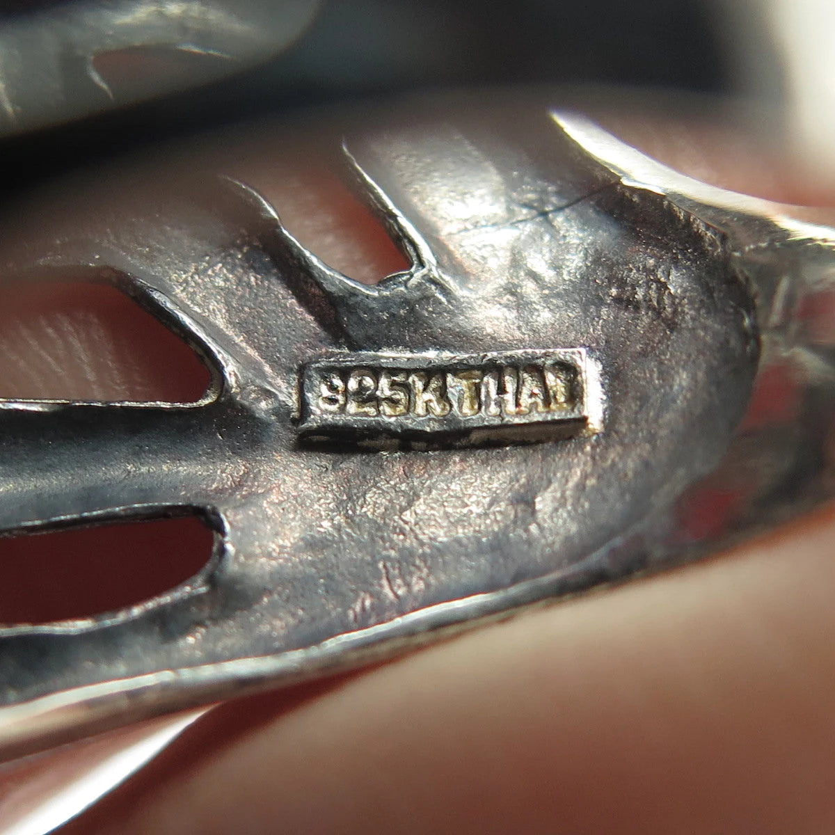 925 Sterling Silver Woven Dome Ring Size 8