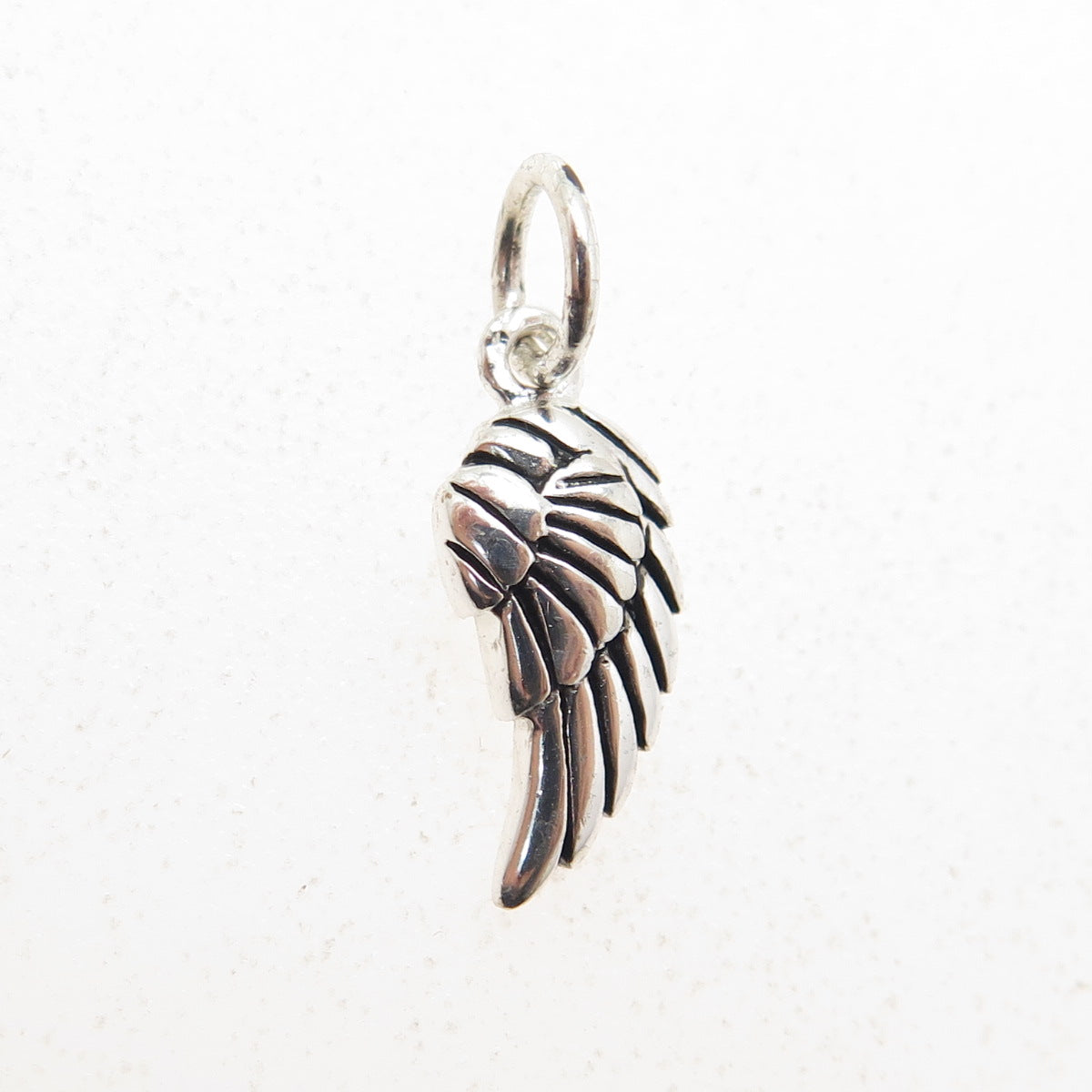 925 Sterling Silver "Little Angel" Wing Charm Pendant