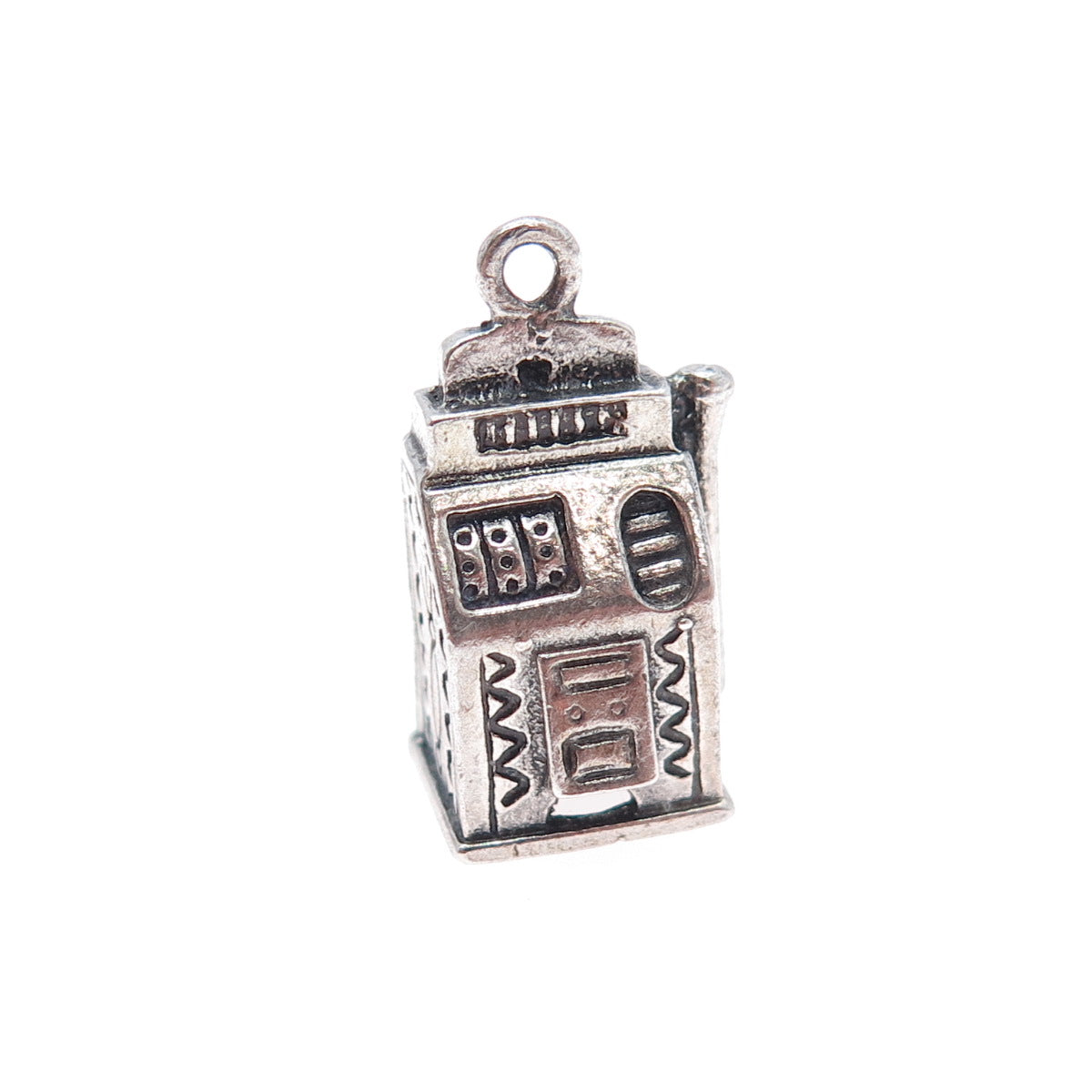 MAISELS INDIAN TRADING Sterling Vintage Slot Machine Casino Minimalist Pendant