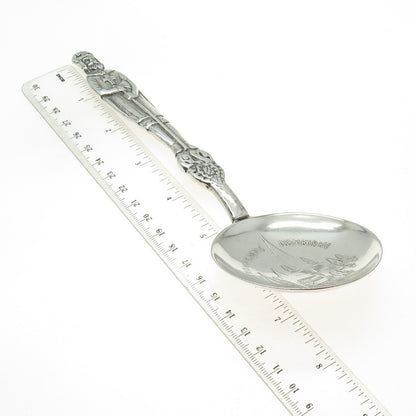 Eik Solv-Plett 700 Silver Vintage Norway Trondhjems Domkirke Spoon