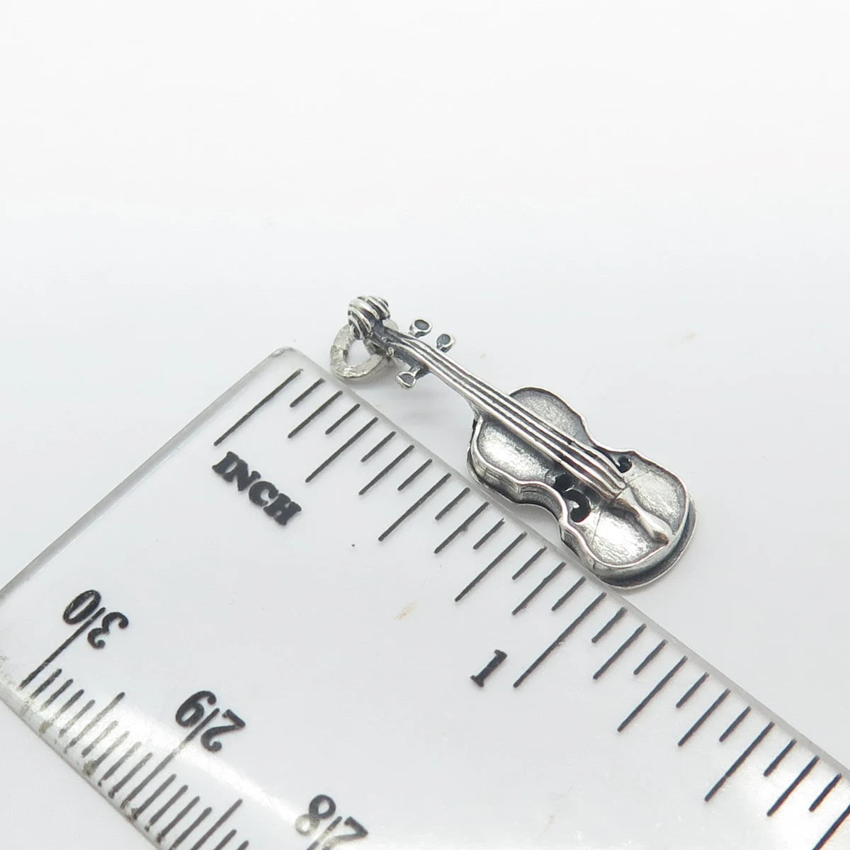 925 Sterling Silver Vintage B-Ster Beau Guitar Pendant
