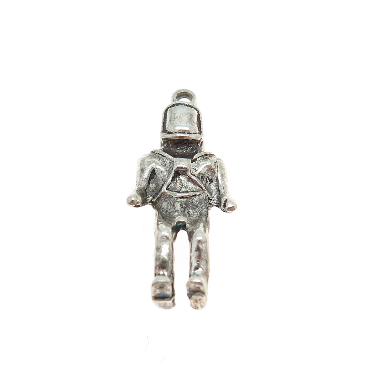 925 Sterling Silver Vintage Deep Sea Diver Minimalist 3D Charm Pendant