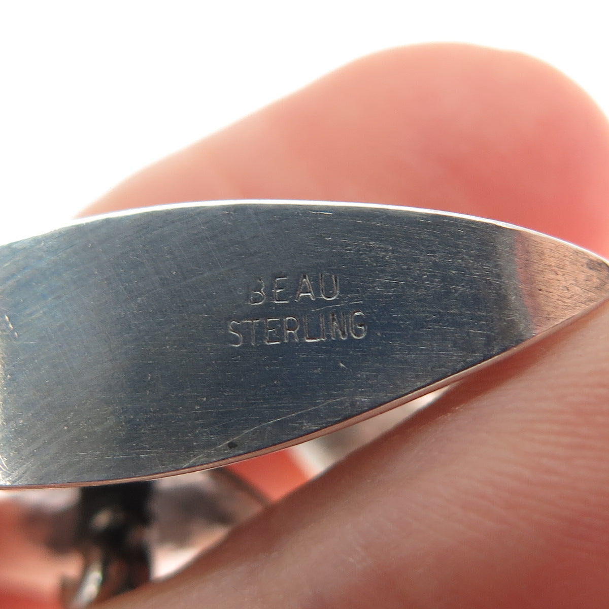 BEAU 925 Sterling Silver Vintage Modernist Sailboat Pin Brooch