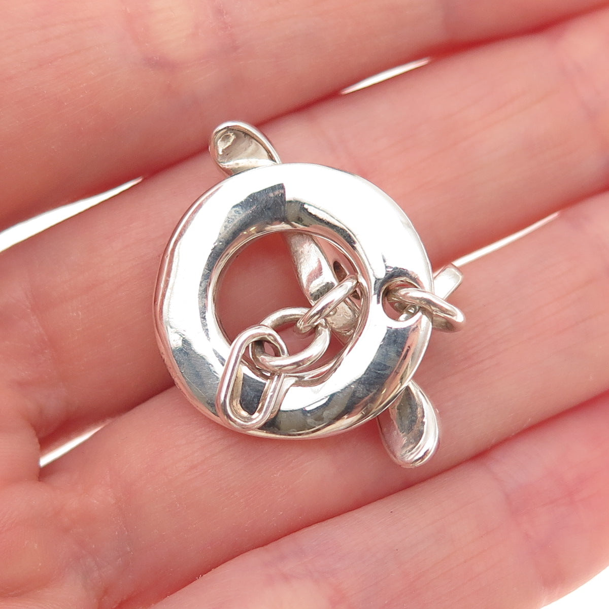 Robert Lee Morris Sterling Silver Vintage Bracelet / Necklace Toggle Lock Clasp