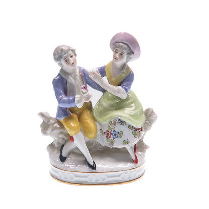 SITZENDORF Antique 1859-1891 Hand-Painted Porcelain Collectable Couple Figurine