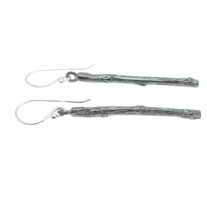 925 Sterling Silver Branch Drop Dangling Earrings