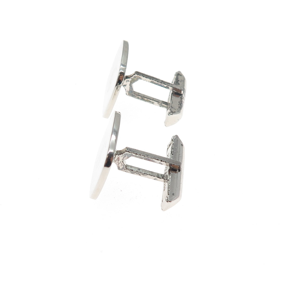 925 Sterling Silver Vintage Engraved Letter G Initial Cufflinks