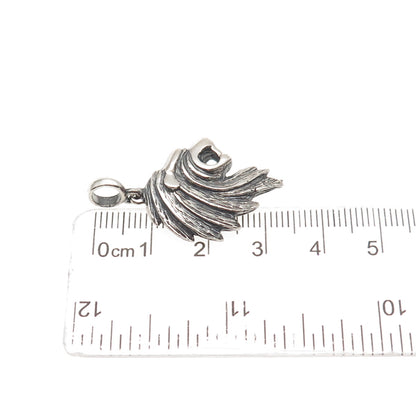 Maramenos & Pateras 925 Sterling Silver Vintage Lion Oxidized Charm Pendant