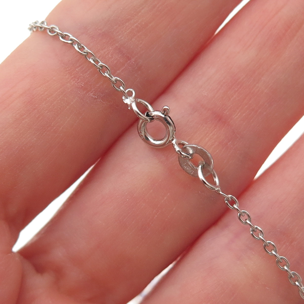 Chuck Clemency 925 Sterling Silver Real Tanzanite Floral Chain Necklace 18"
