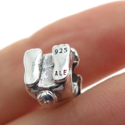 PANDORA 925 Sterling Silver Nini the Rabbit Slide Bead Charm