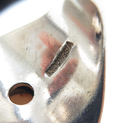 SUARTI BALI Sterling Silver Vintage Real MOP Granulated Oxidized Ring Size 10.25