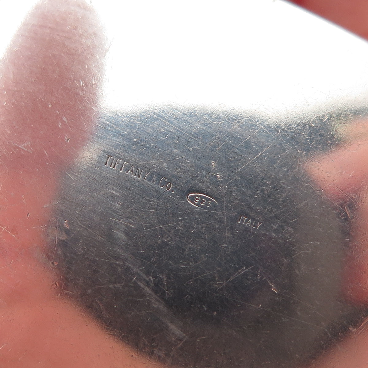 TIFFANY & CO. 925 Sterling Silver Vintage Italy SLL Monogram Pill / Snuff Box