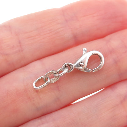 Milor 925 Sterling Silver Vintage Italy Bracelet / Necklace Lobster Lock Clasp