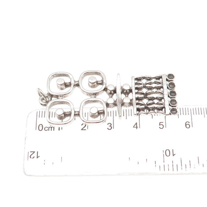 Kultateollisuus Ky 830H Silver Vintage 1977 Finland Modernist Oxidized Pendant