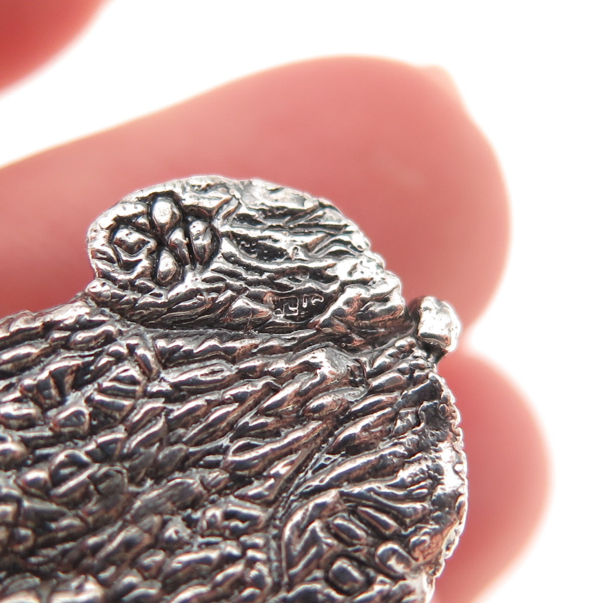 925 Sterling Silver Vintage English Cocker Spaniel Dog Hollow 3D Charm Pendant