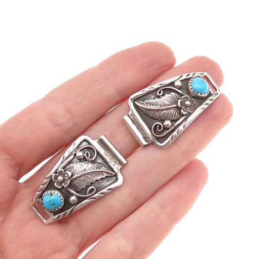 Oryx Watch Co. Old Pawn 925 Sterling Silver Vintage Turquoise Floral Watch Band