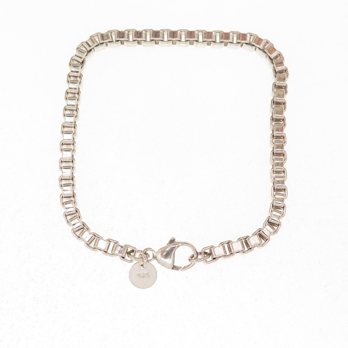 Tiffany & Co. 925 Sterling Silver Vintage Venetian Link Bracelet 7.25"