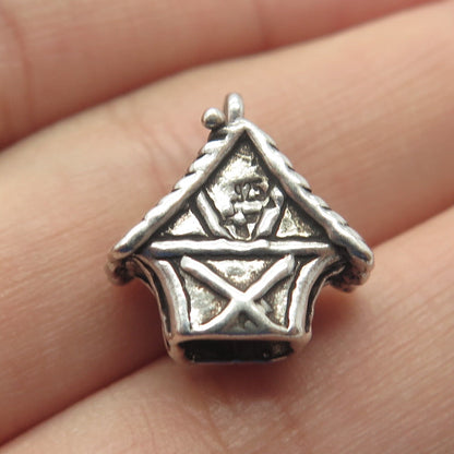 925 Sterling Silver Vintage Sun West Treble Clef Charm Pendant