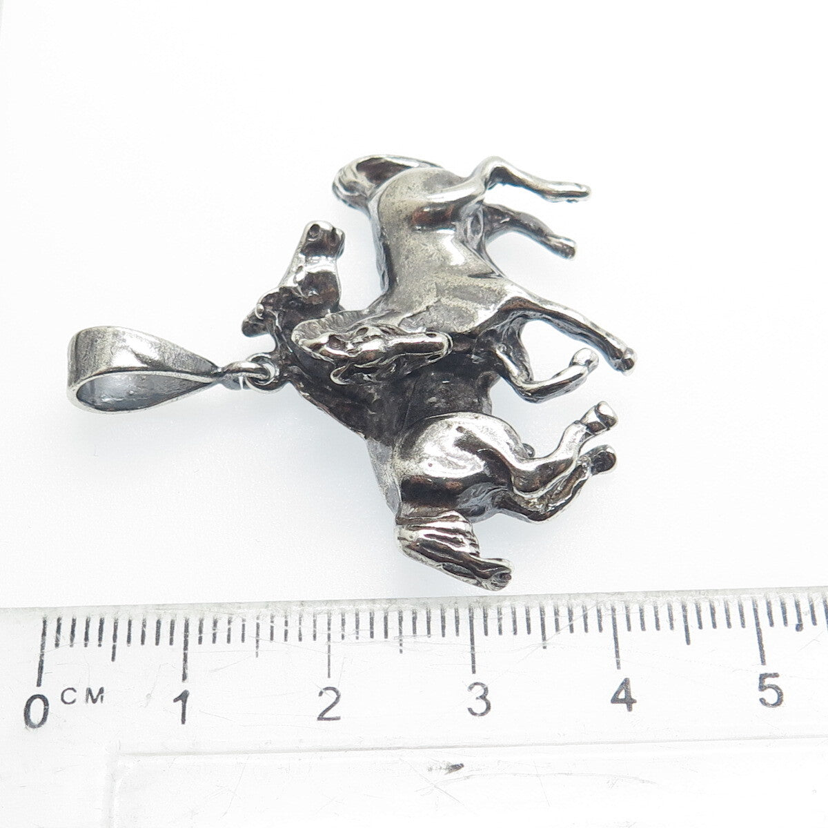 JWK JOHN KESSLER 925 Sterling Silver Vintage Wild Horses Oxidized Pendant