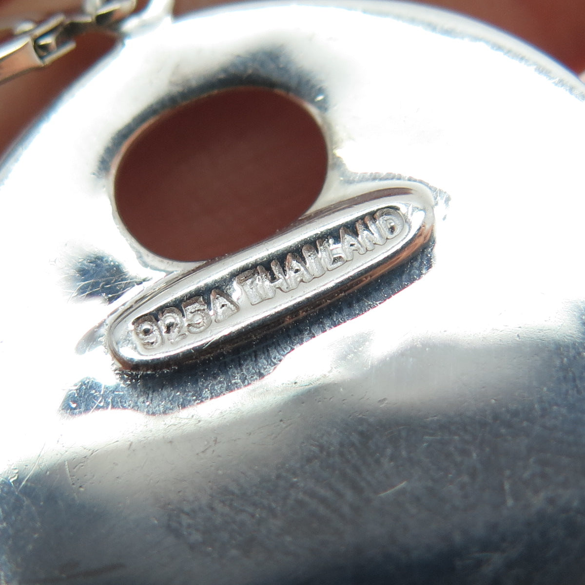 925 Sterling Silver Vintage Modernist Hammered Crescent Disc Dangle Earrings