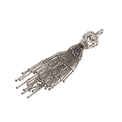 Pandora 925 Sterling Silver C Z Oriental Large Tassel Pave Dangle Charm