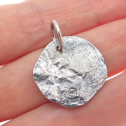 WAXING POETIC Sterling Silver Vintage Letter U Initial Oxidized Charm Pendant