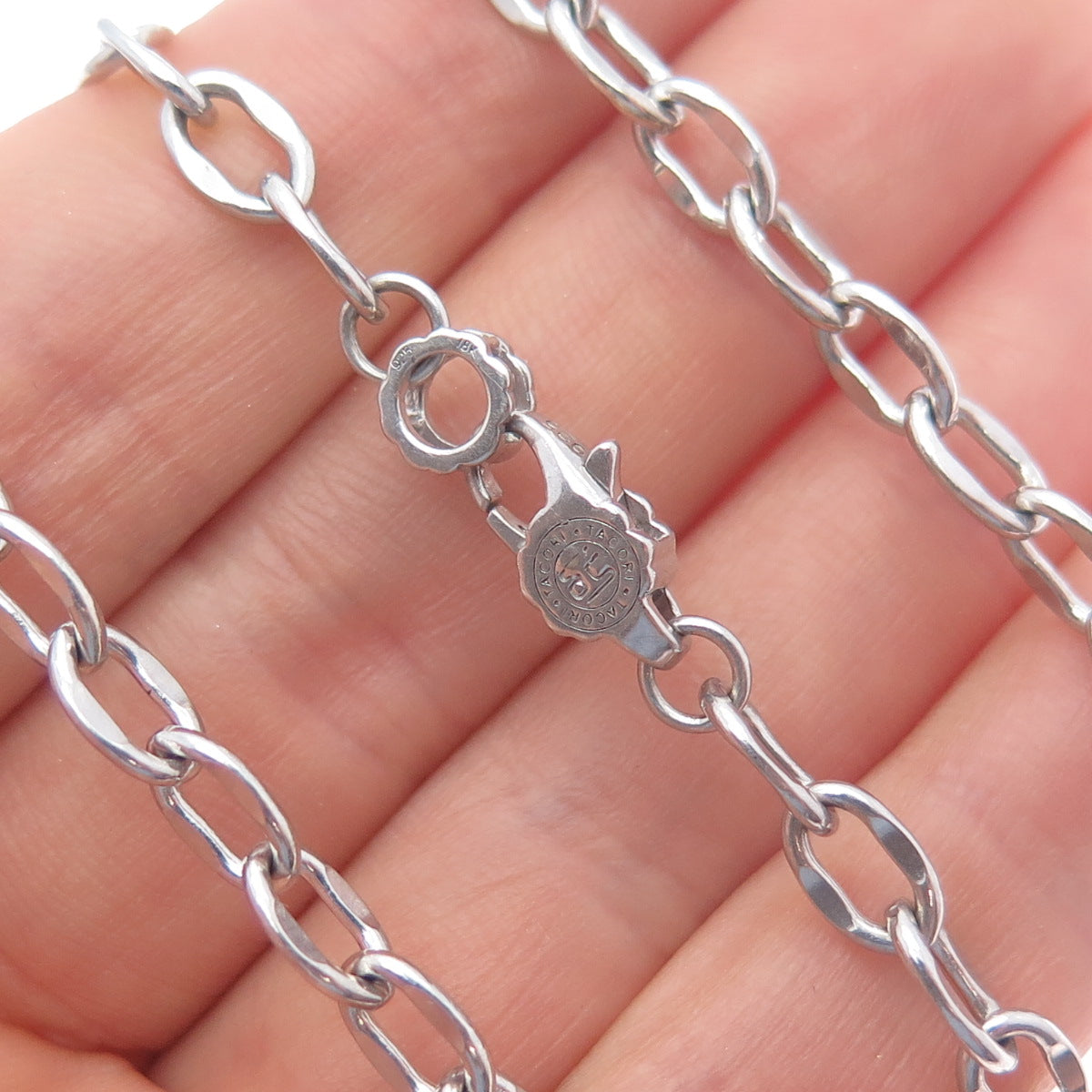 TACORI 18K Gold & 925 Sterling Silver Crescent Eclipse Chain Necklace 18"