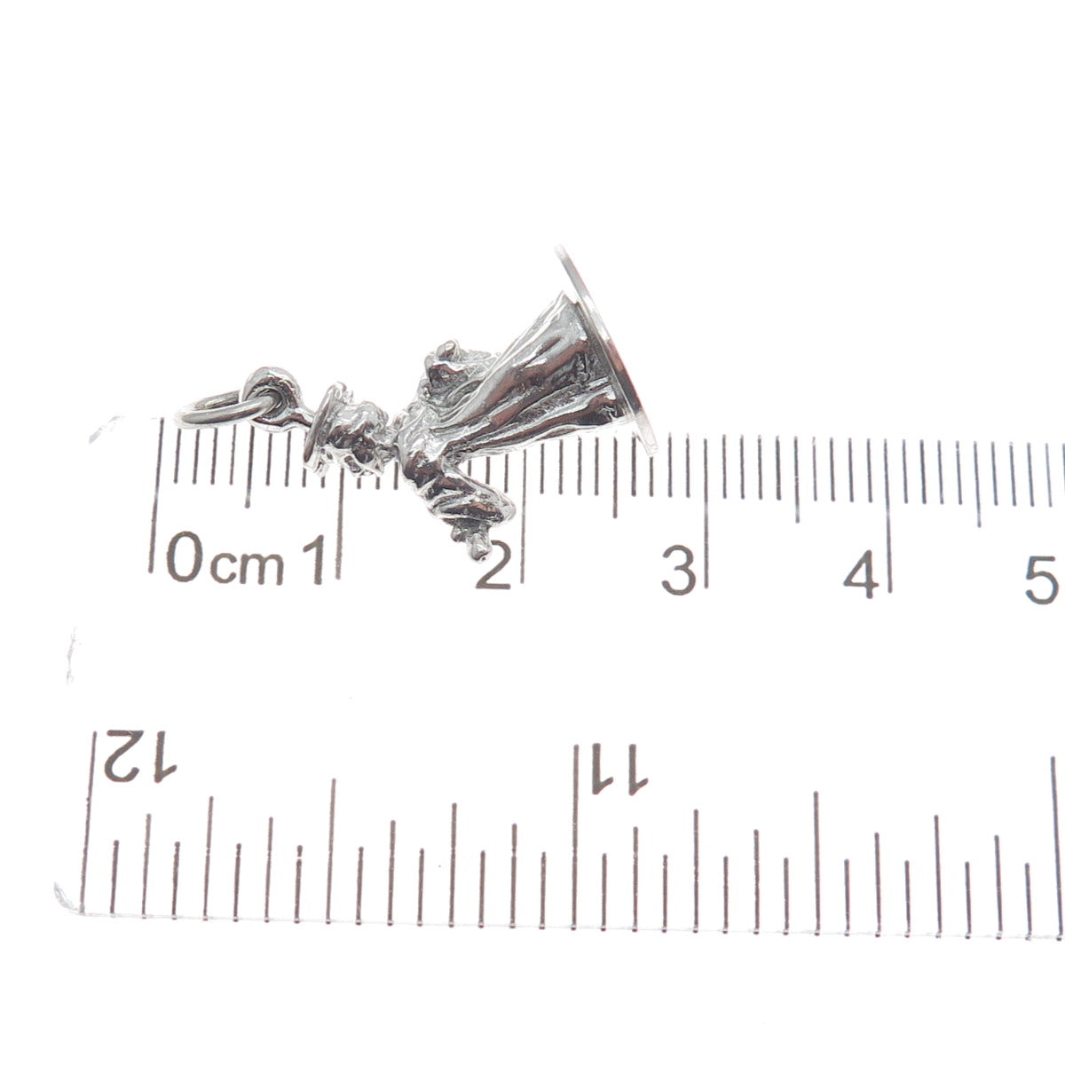 925 Sterling Silver Vintage Graduate Boy Minimalist 3D Charm Pendant