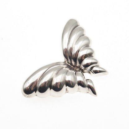 925 Sterling Silver Vintage Mexico Puffy Butterfly Pin Brooch